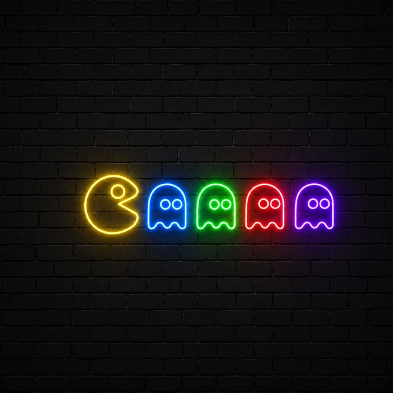 Pac Man Neon Sign | Pac Man Wall Art