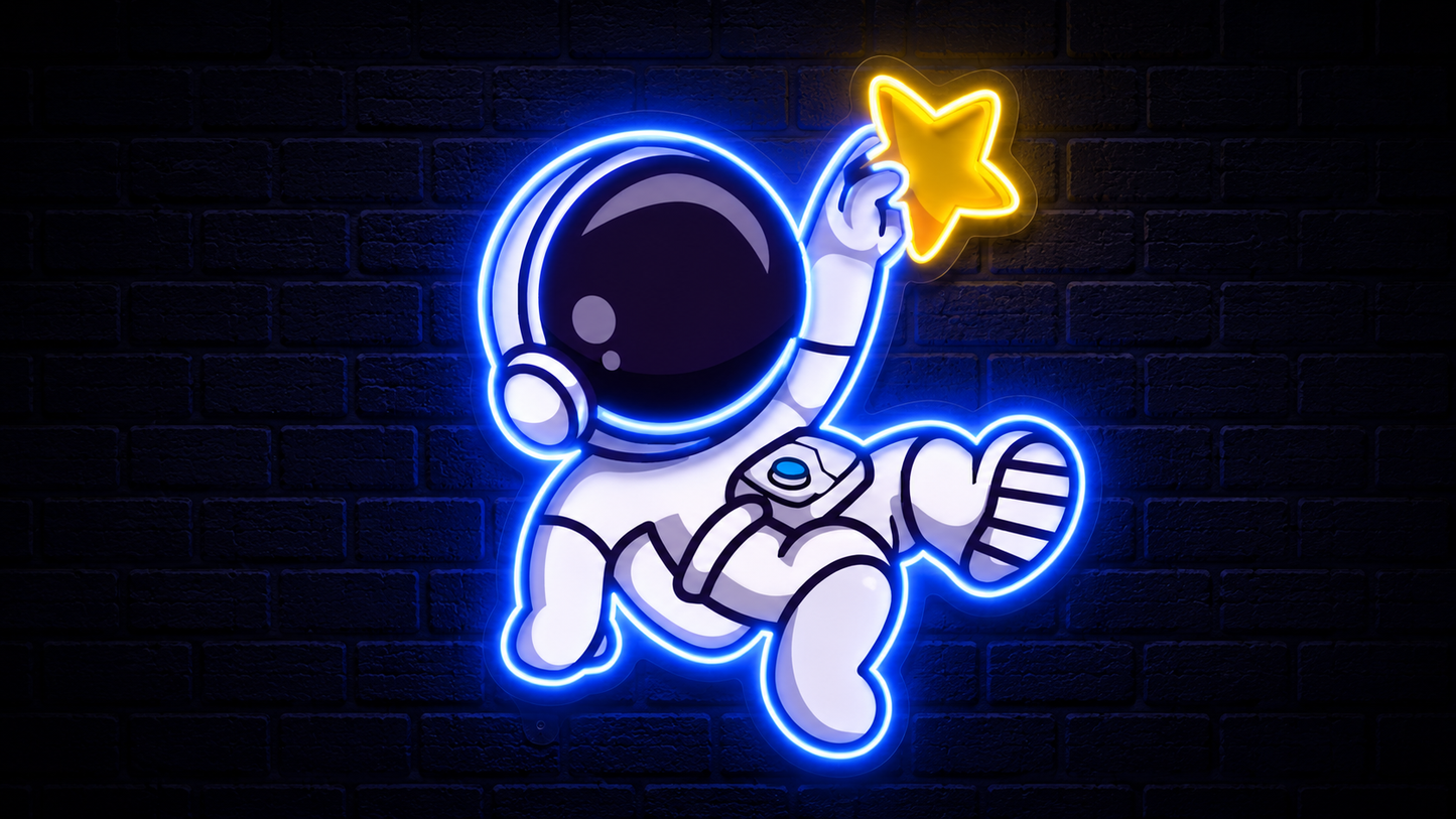 Astronaut Neon Sign