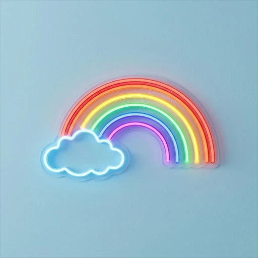 Rainbow & Cloud LED Neon Sign