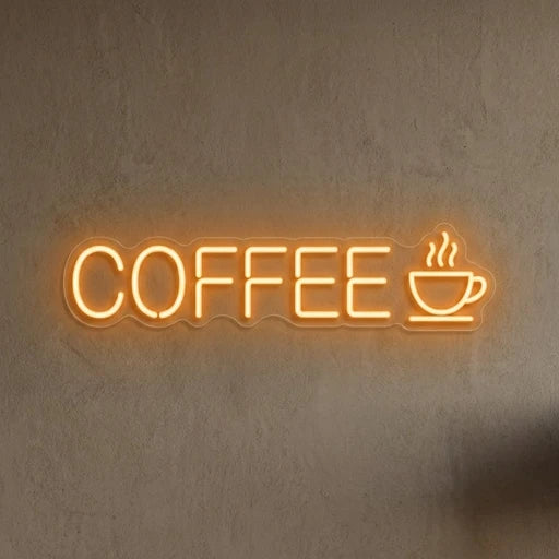 "COFFEE" with Cup LED Neon Sign