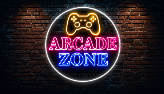 Arcade Zone Neon Sign | Arcade Gaming Neon Sign