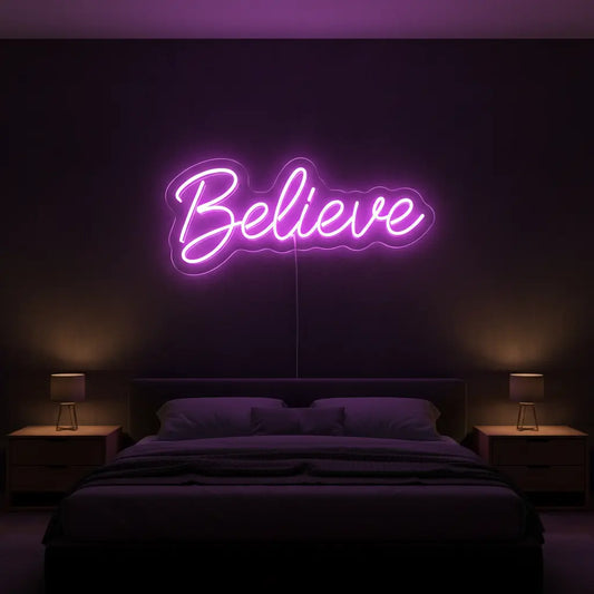 Believe Neon Sign