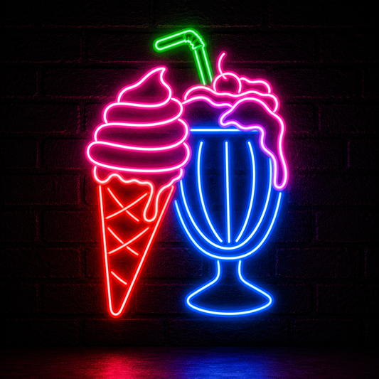 Ice Cream Neon Sign