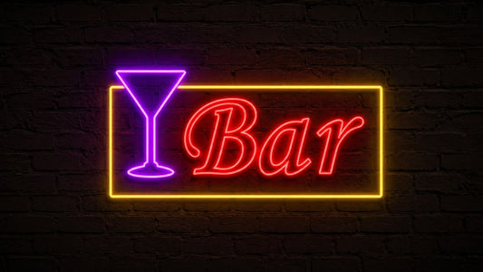Bar Neon Sign | Cocktail With Bar Premium Neon Sign