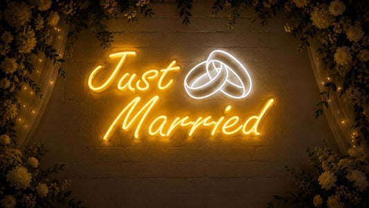 Just Married Neon Sign