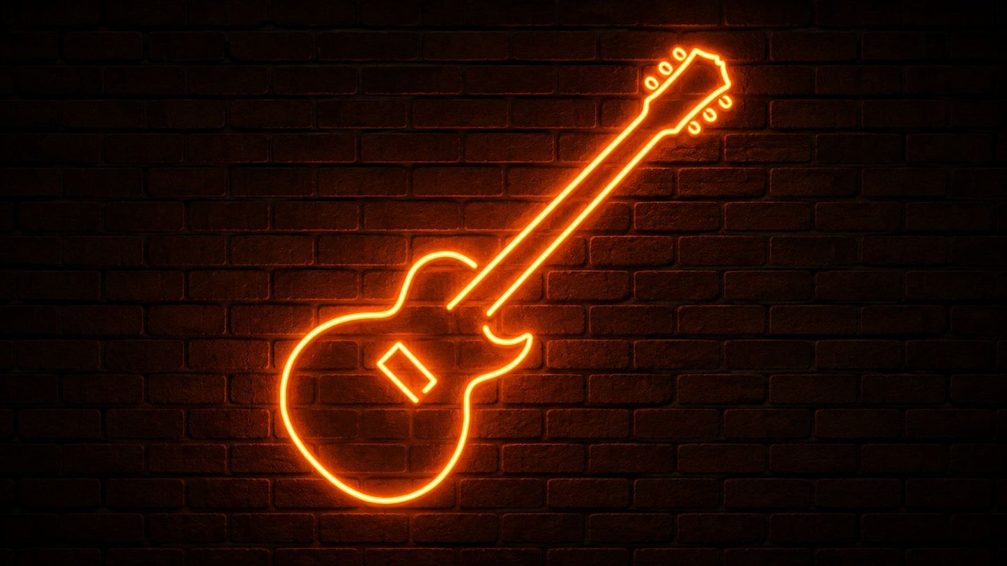 Guitar Neon Sign | Musician Neon Sign
