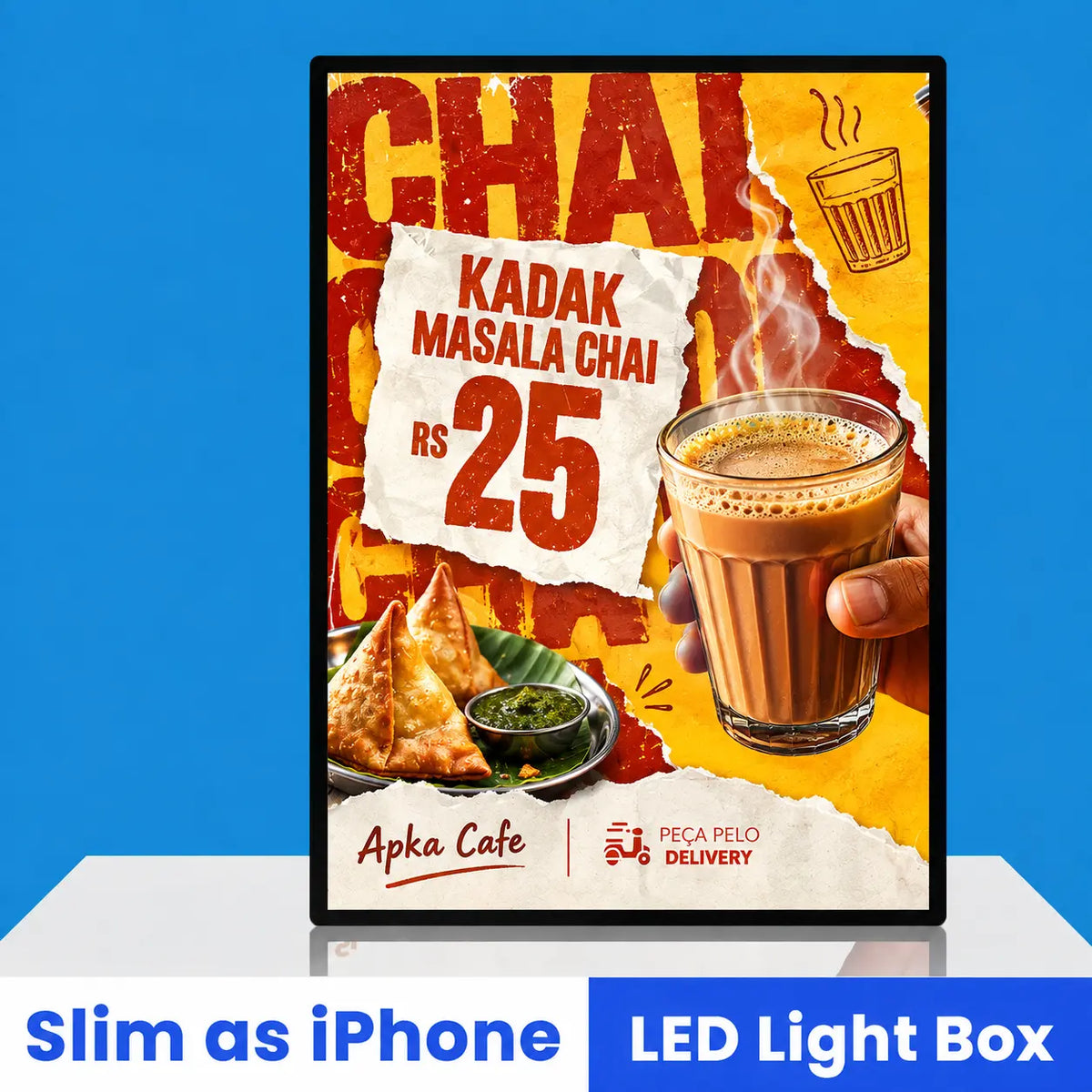 Ultra-Slim LED Light Box Sign for Business Advertising Use